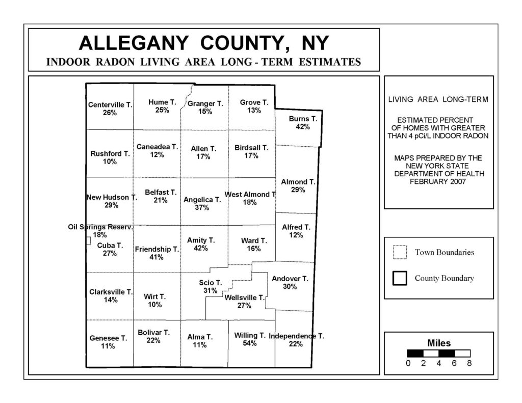 Allegeny County Radon Levels Map